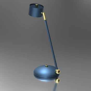 Lampka biurkowa ARENA BLUE-GOLD 1xGX53 MLP7776-Milagro