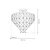 Lampa sufitowa kryształowa CHELSEA GOLD 6xE14 ML8812 - Milagro