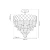 Lampa sufitowa kryształowa CARISMA CHROME 9xE14 ML8888 - Milagro