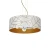 Lampa wisząca abażur ZIGGY WHITE White-Gold 3xE27 MLP7569-Milagro