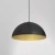 Lampa loft wisząca BETA BLACK-GOLD 1xE27 35cm MLP7896-Milagro