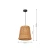 Lampa drewniana wisząca VIMINI NATURAL WOOD 1xE27 MLP7990-Milagro